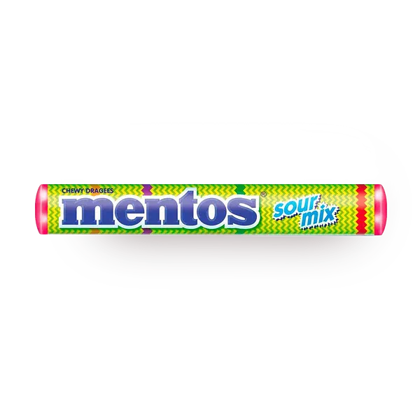 Драже жевательное Mentos кислый микс