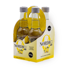 Pack of 4 mild lemon soda