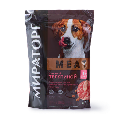 Сухой корм для собак мелких пород Meat  «Мираторг» с нежной телятиной