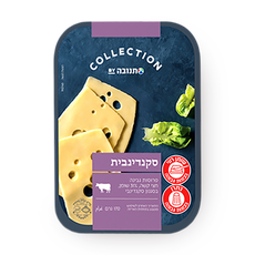 Collection sliced Scandinavian cheese