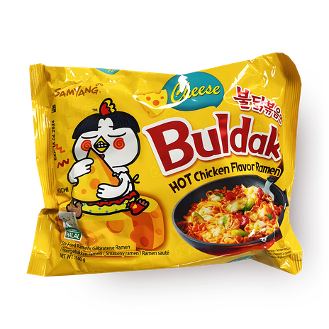 Лапша Buldak Hot Chicken со вкусом курицы и сыра Samyang