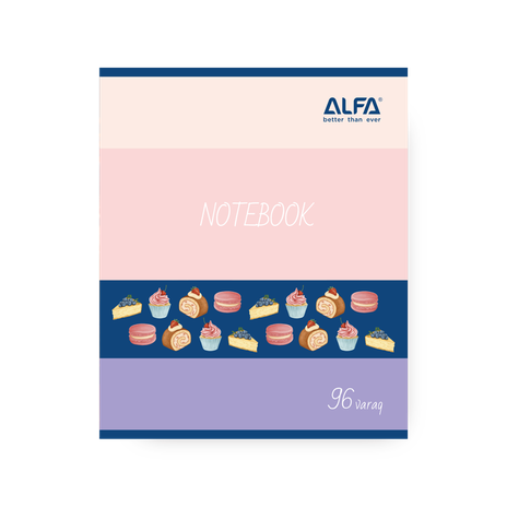 Тетрадь в клетку Alfa 96 листов