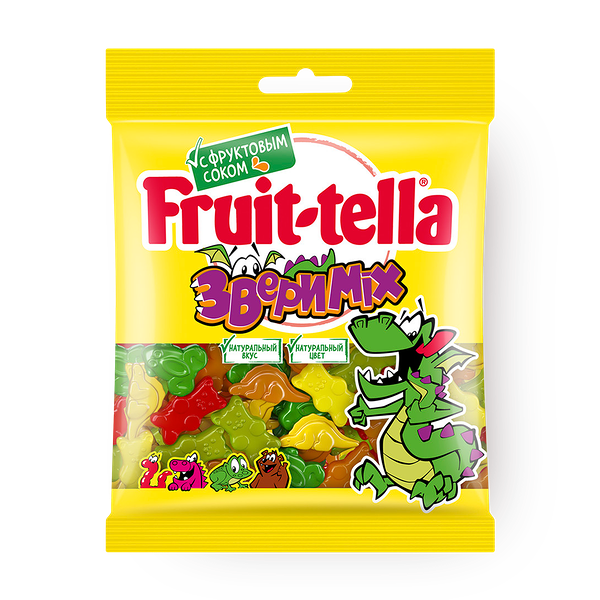 Мармелад жевательный Звери Mix Fruit-tella с фруктовым соком