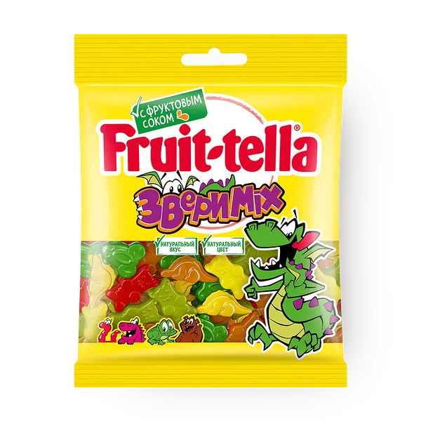 Мармелад жевательный Звери Mix Fruit-tella с фруктовым соком