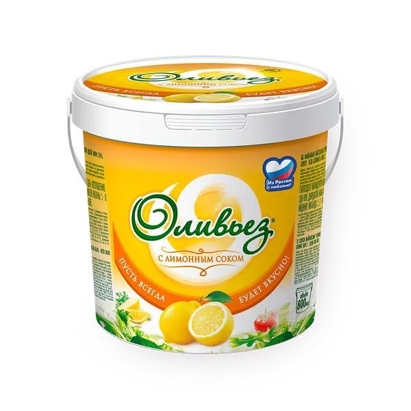 Майонез с лимонным соком «Оливьез» 35%