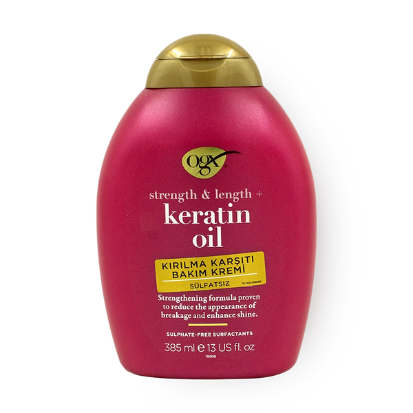 Кондиционер против ломкости волос OGX с кератиновым маслом