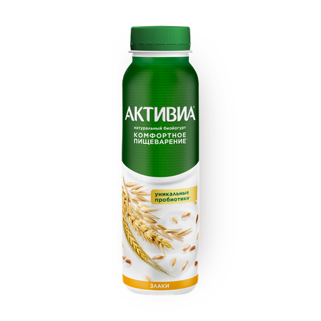 Йогурт питьевой Activia черника-злаки-лён