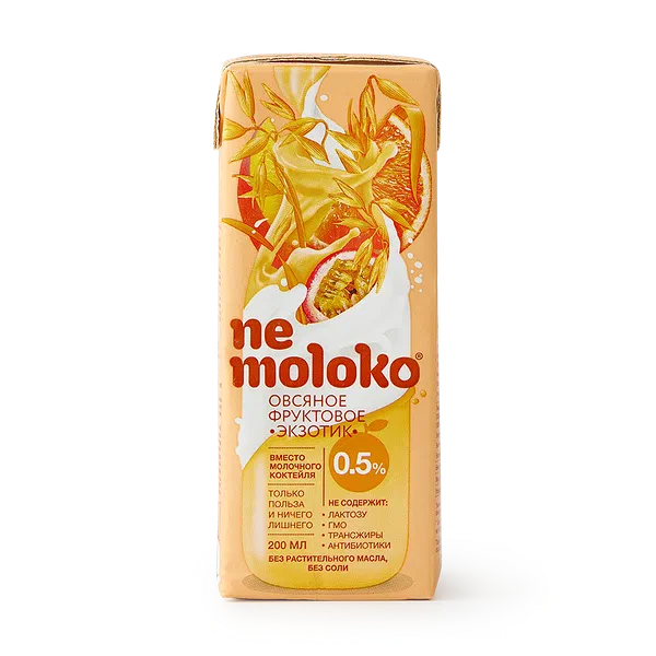 Напиток овсяный Nemoloko Экзотик фруктовый 0,5%