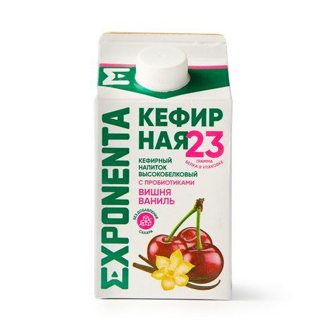 Напиток кефирный Exponenta вишня-ваниль