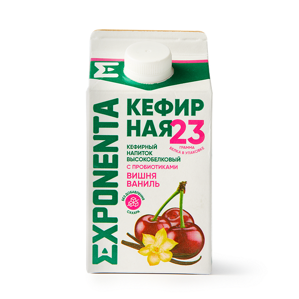 Напиток кефирный Exponenta вишня-ваниль