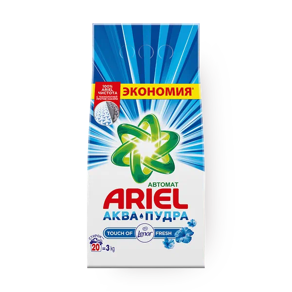 Стиральный порошок Ariel Lenor для белого автомат