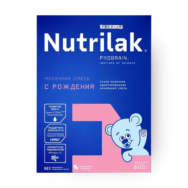 Смесь молочная сухая Premium Nutrilak 1 с рождения