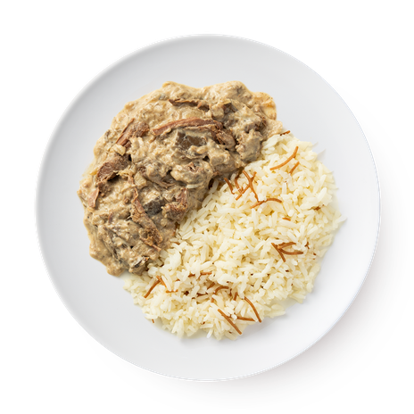 Бефстроганов с рисом Mazzali