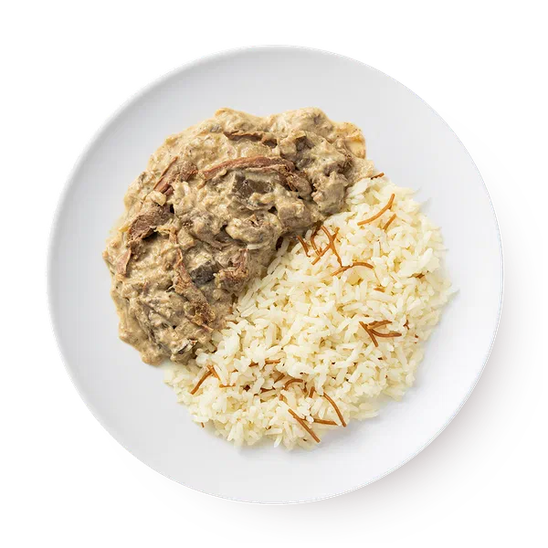 Бефстроганов с рисом Mazzali