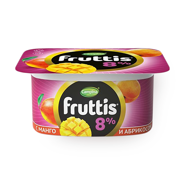 Йогурт Fruttis с абрикосом, манго и лесными ягодами 8%