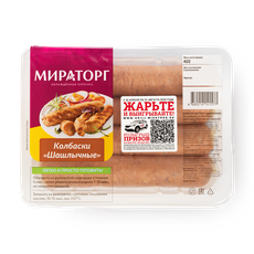 Колбаски Шашлычные «Мираторг» из мяса цыпленка-бройлера 400 г — купить ...
