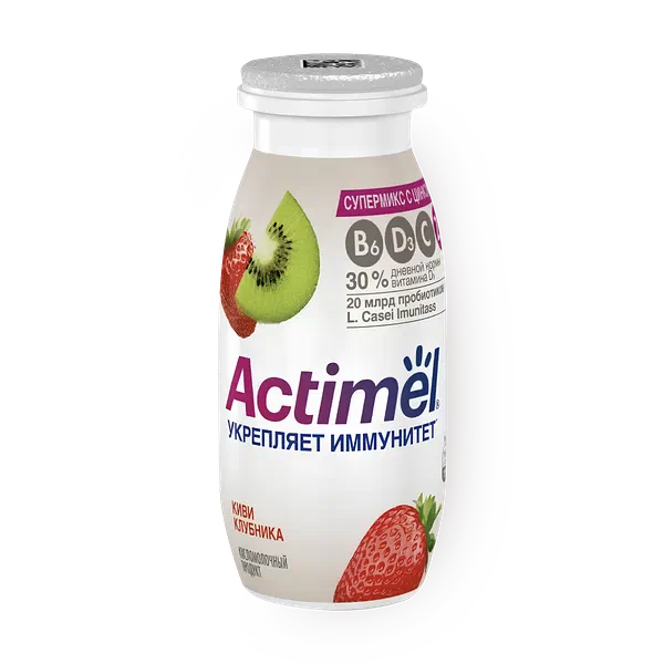 Напиток функциональный Actimel киви-клубника