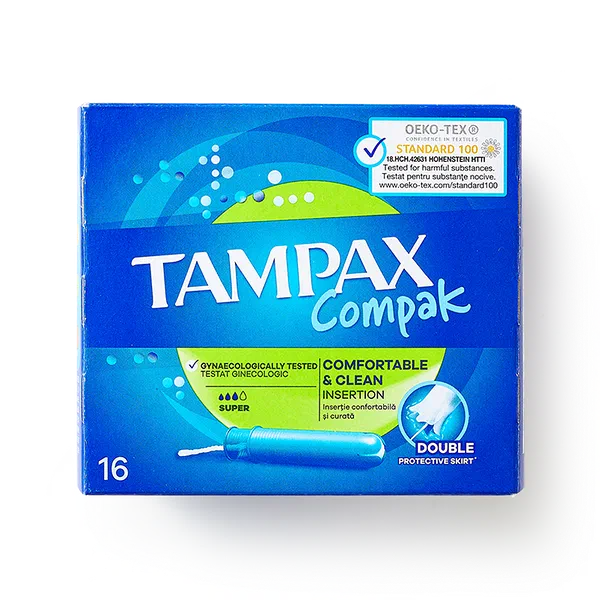 Тампоны Tampax Compak Super с аппликатором