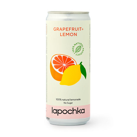 Лимонад Lapochka грейпфрут-лимон без сахара
