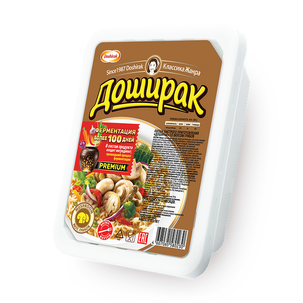 Лапша быстрого приготовления Premium «Доширак» со вкусом грибов