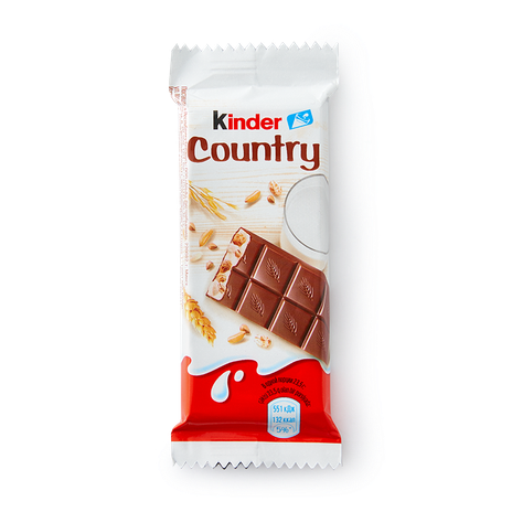 Шоколад молочный Kinder Chocolate Country со злаками, 23,5 г — купить с ...