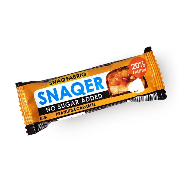 Батончик протеиновый Snaq Fabriq Snaqer арахис и карамель в шоколаде