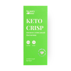 Батончик низкоуглеводный Beauty Bite Keto Crisp сливочный фундук без ...