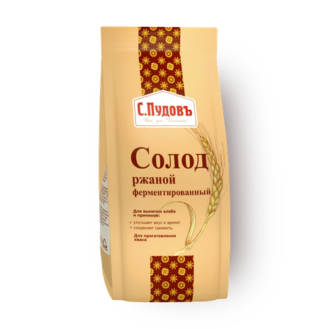 Солод ржаной «С. Пудовъ»