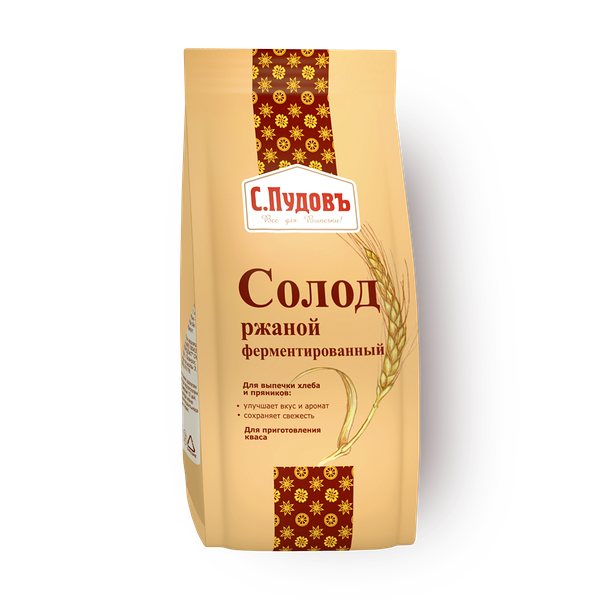 Солод ржаной «С. Пудовъ»