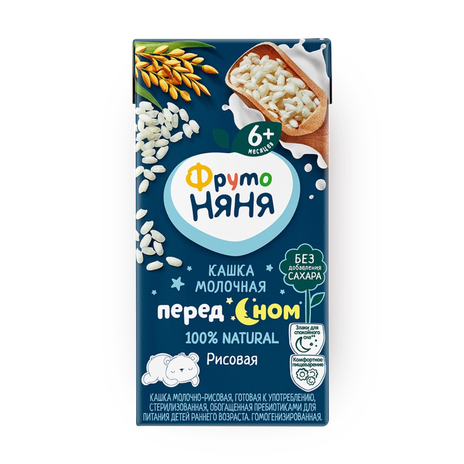Кашка молочная рисовая «ФрутоНяня» с 6 месяцев
