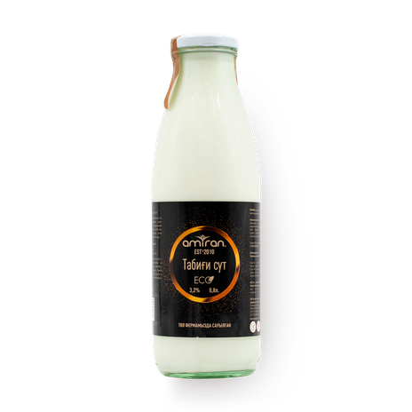 Молоко 3,2% «Амиран» Живое