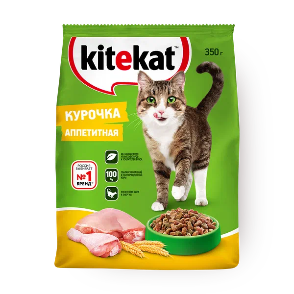 Сухой корм для кошек Kitekat Курочка аппетитная