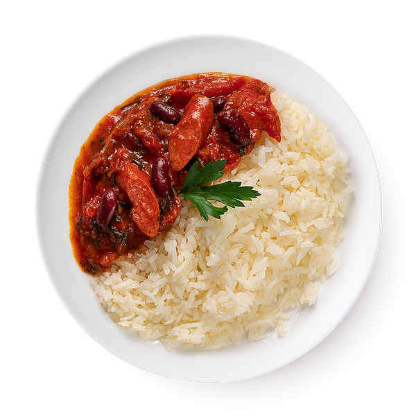 Колбаски с фасолью и рисом Mazzali