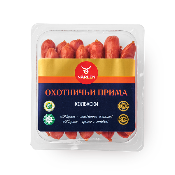 Колбаски Прима Narlen охотничьи варёно-копчёные