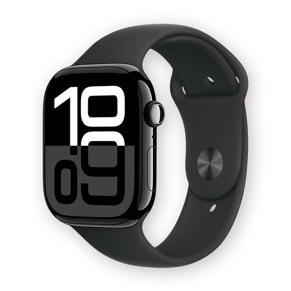 Часы Apple Watch S10 42mm Jet Black Aluminium Case/Black SB S/M A2997