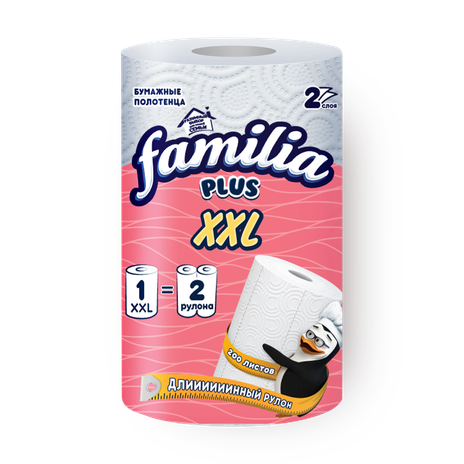 Полотенца бумажные Familia Plus XXL 2 слоя