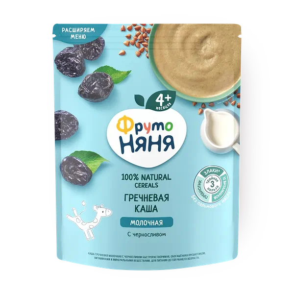 Каша молочная гречневая «Фрутоняня» с черносливом с 4 месяцев