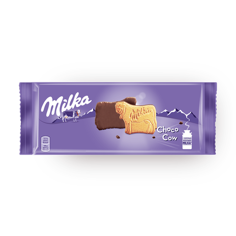 Печенье Milka, покрытое молочным шоколадом