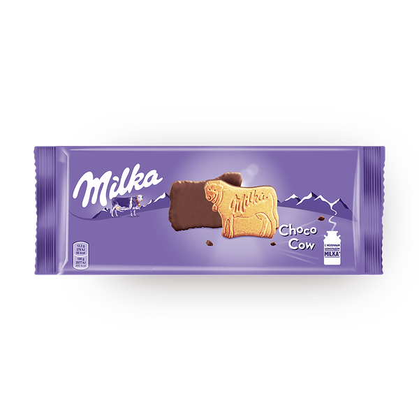 Печенье Milka, покрытое молочным шоколадом