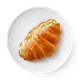 Круассан Цезарь с курицей и салатом «Кулинариум»
