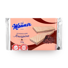 Manner crispy waffles filled with chocolate cream