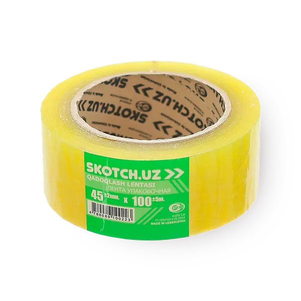 Клейкая лента упаковочная Skotch.uz полимерная 4,5 см х 100 м