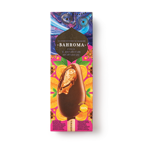 Мороженое Bahroma курага в двойном шоколаде