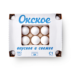 Яйцо куриное С1 «Окское» белое — купить с доставкой из Яндекс Лавки