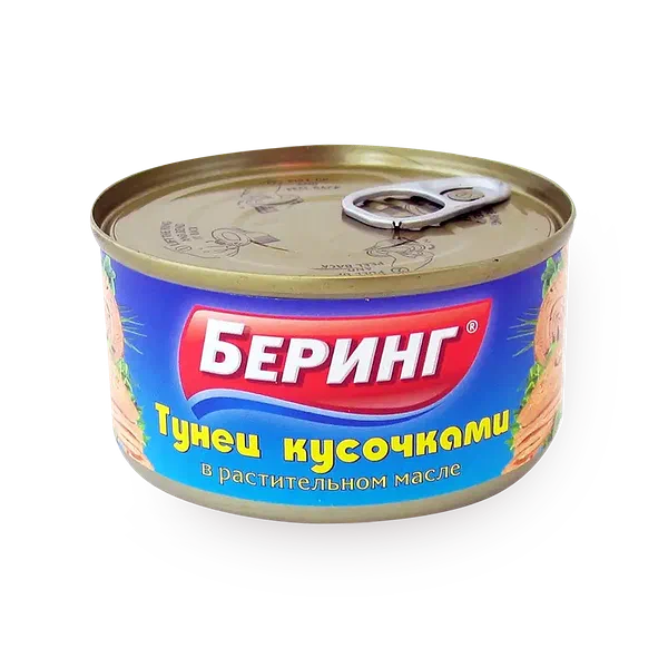 Тунец кусочками Беринг в масле