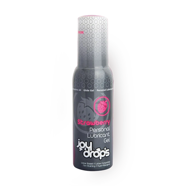 Гель-смазка интимная JoyDrops Strawberry на водной основе со вкусом клубники