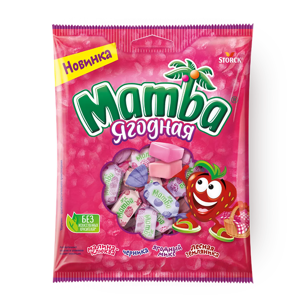 Конфеты жевательные Ягодная Mamba