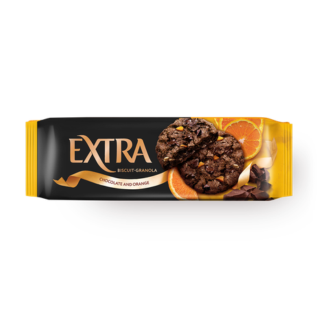 Печенье сдобное Гранола «Любятово» Extra с шоколадом и апельсином