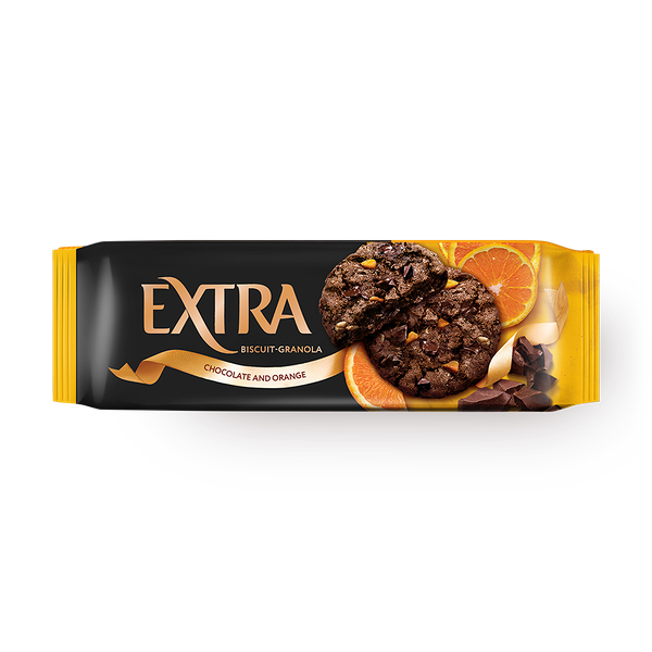 Печенье сдобное Гранола «Любятово» Extra с шоколадом и апельсином