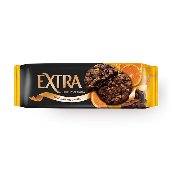 Печенье сдобное Гранола «Любятово» Extra с шоколадом и апельсином